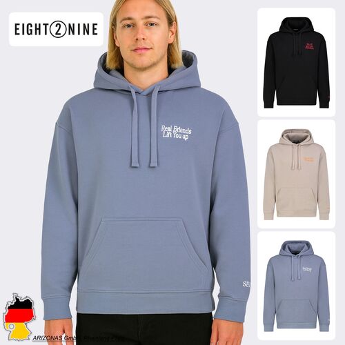 EIGHT2NINE Hoodie mit Stickerei und Kapuze