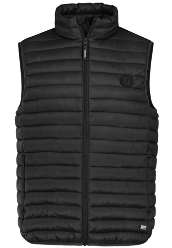 Steppweste mit hohem Kragen und Rei�verschluss 