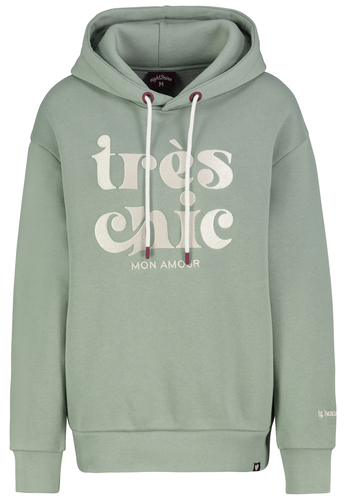 Kapuzensweatshirt mit Aufdruck und Stickerei 