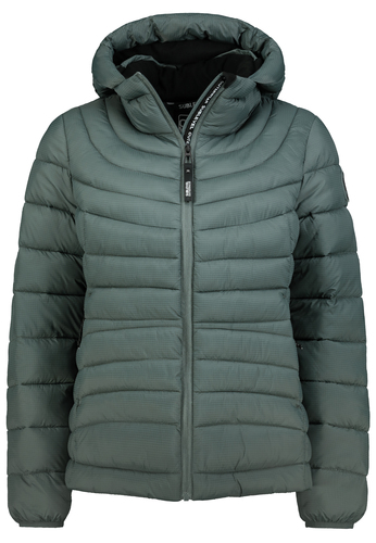 Daunenjacke mit Kapuze und Rei�verschluss f�r Outdoor 