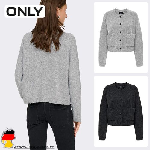 Strickcardigan mit Kn�pfen und aufgesetzten Taschen