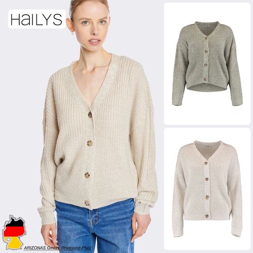 Gem�tlicher Strickpullover Knopfleiste klassisches Design