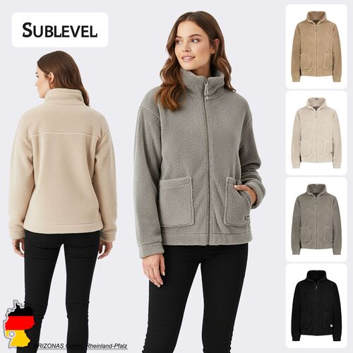 Flauschige Jacke mit aufgesetzte Taschen Teddy