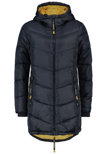 Warme Winterjacke mit Kapuze und Rei�verschlusstaschen 