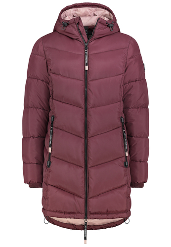 Warme Winterjacke mit Kapuze und Rei�verschlusstaschen 