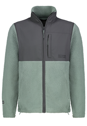 Warme Outdoorjacke Teddy Brusttasche mit Rei�verschluss  