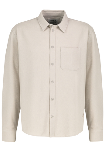 Lang�rmliges Hemd mit Knopfleiste und Brusttasche 