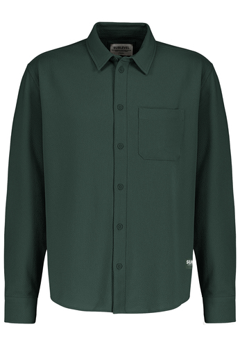 Lang�rmliges Hemd mit Knopfleiste und Brusttasche 