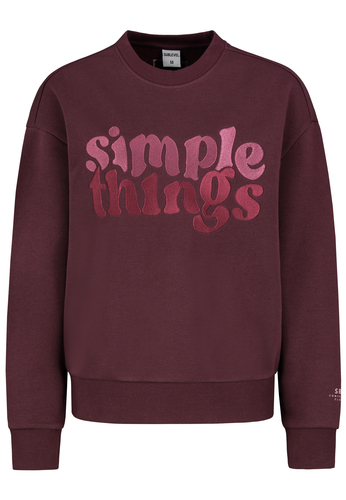 Pullover mit Schriftzug good mood club vorne 