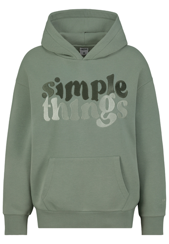 Kapuzensweatshirt mit Schriftzug 