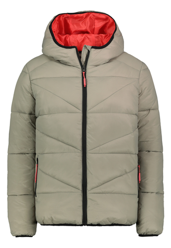 Gef�tterte Steppjacke mit Kapuze f�r kalte Tage 