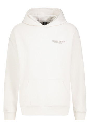 Hoodie mit Kapuze und K�ngurutasche Schriftzug-Print hinten 