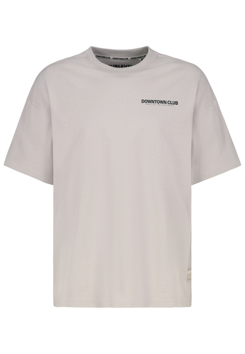 Oversized T-Shirt mit Downtown Club Logo Slogan 