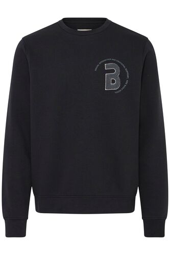 Lang�rmliges Shirt mit Rundhals und gestreiftem Muster 