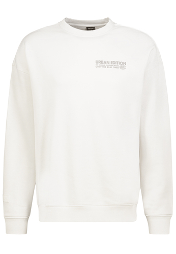 Urban Edition Sweatshirt Rundhals mit Rippblende 