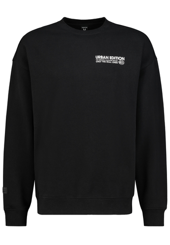 Urban Edition Sweatshirt Rundhals mit Rippblende 