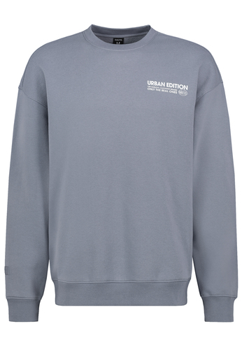 Urban Edition Sweatshirt Rundhals mit Rippblende 