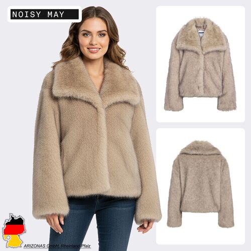 Stylische Kunstfell Jacke f�r die �bergangszeit