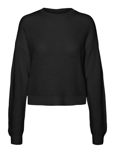 Stylischer Pullover mit Rundhals und Rippb�ndchen warm 