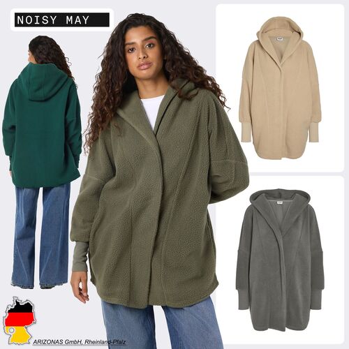 Strickjacke Teddy Oversized mit Kapuze