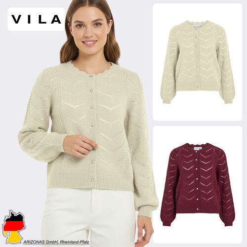 Gestrickte Cardigan mit Zopfmuster und Zierkn�pfen