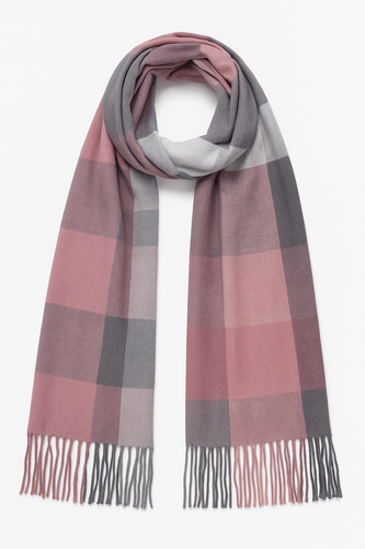 Eleganter Kaschmir-Schal mit Fransen und geometrischem Muster Weich Modisch 