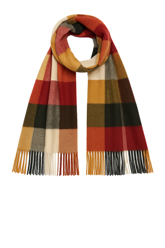 Modischer Schal mit Fransen und geometrischem Muster Leicht 