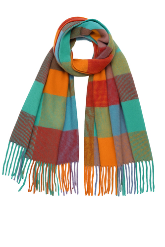 Modischer Schal mit Fransen und geometrischem Muster Leicht 