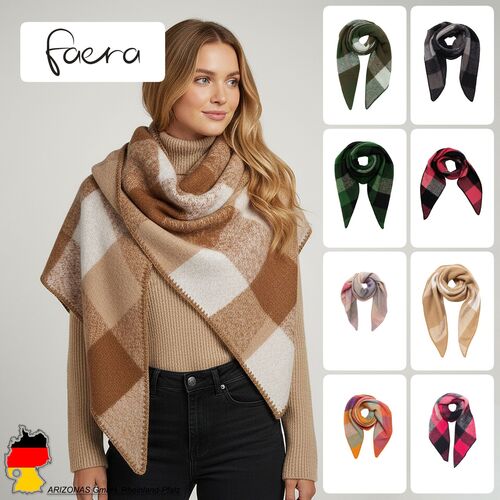 Eleganter Karierter Warmer Schal f�r Herbst & Winter