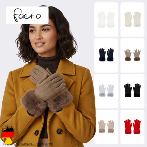 Elegante Damenhandschuhe Flauschig Weich