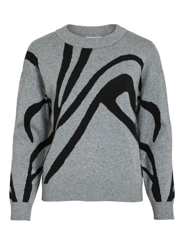 Moderner Pullover mit abstraktem grafischem Design 