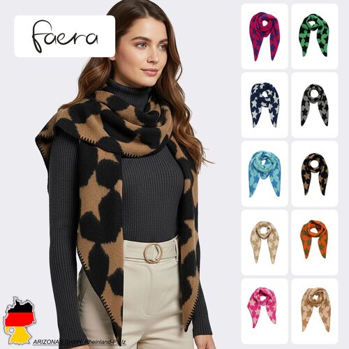 Schal Muster Sterne Warm Weich