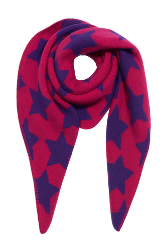 Schal Muster Sterne Warm Weich 