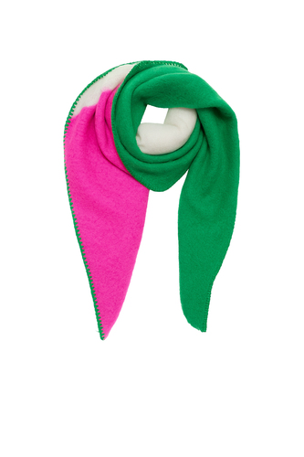 Schal Colorblock Modern Warm Mehrfarbig 