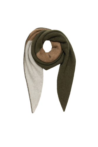 Schal Colorblock Modern Warm Mehrfarbig 