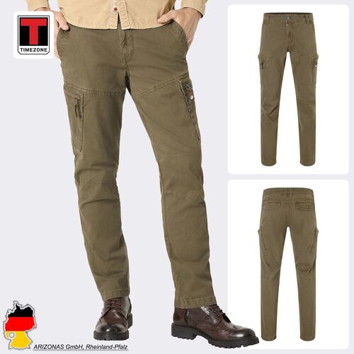 Vielseitige Cargo-Hose mit Taschen und Knopfleiste