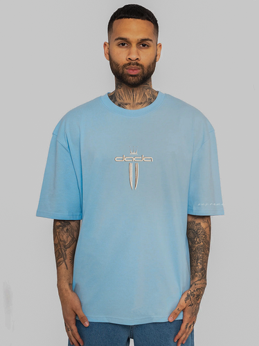 T-Shirt mit Signature Stickerei Weit Oversize 