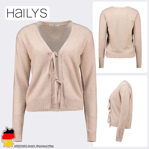 Feinstrick Cardigan mit Bindeb�ndern
