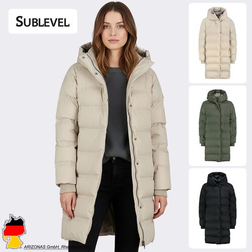 Steppmantel mit Kapuze