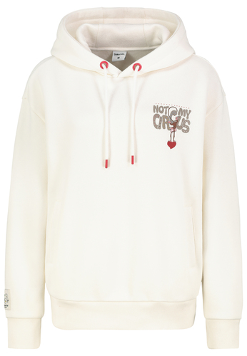 L�ssiger Hoodie mit Motiv-Print und humorvollem Slogan 