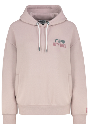 L�ssiger Hoodie mit Motiv-Print und humorvollem Slogan 