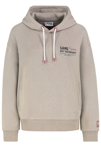 L�ssiger Hoodie mit Motiv-Print und humorvollem Slogan 