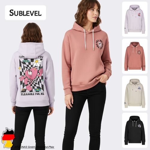 Trendiger Hoodie mit Blumenmotiv und lustigem Grafikdesign