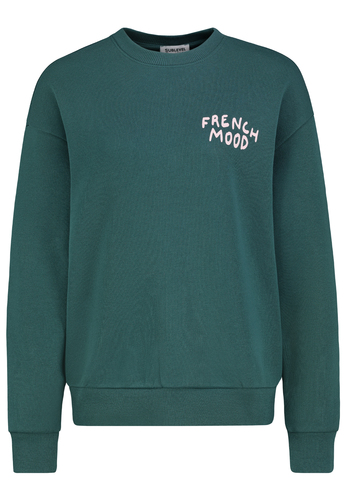 Sweatshirt mit modernen Prints Dropped Shoulder  