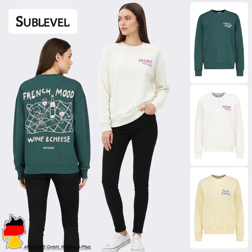 Sweatshirt mit modernen Prints Dropped Shoulder 