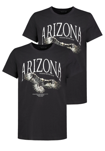 T-Shirt 2er-SET mit Animal-Print Adler Motivprint 