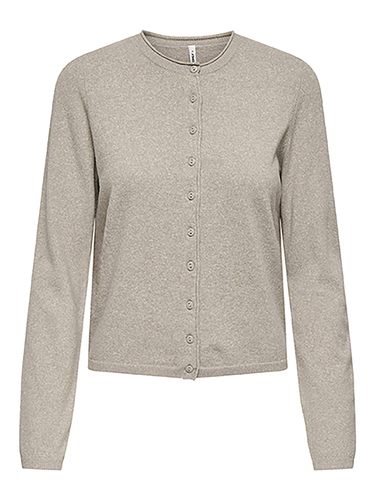 Stilvoller Cardigan Knopfverschluss Rundhalsausschnitt 