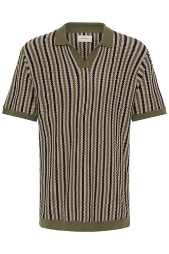 Stilvolles Kurzarmshirt V-Ausschnitt Rippb�ndchen Casual 