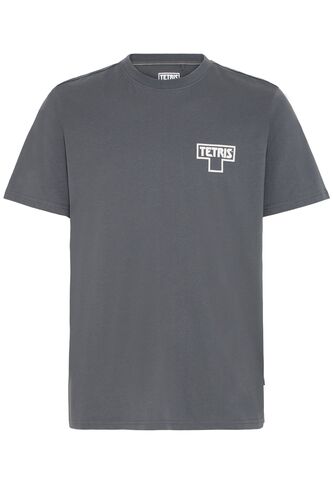 Kurzarmshirt Rundhalsausschnitt Gerade Passform Basic 