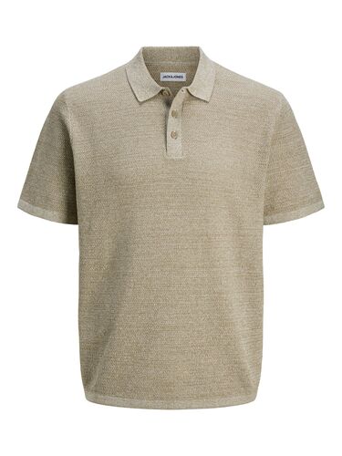 Jack & Jones Knit Polo-Shirt mit Knopfleiste und Kurzarm 